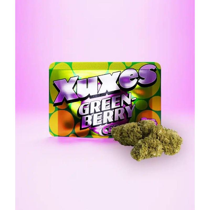 Flores de Cbd Green Berry 3 gr. Xuxes
www.sativagrowshop.com